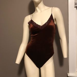 Velvet bodysuit